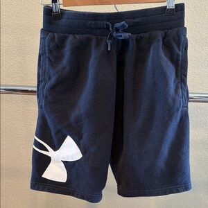 Under Armour Men's Navy Logo Fleece Shorts
